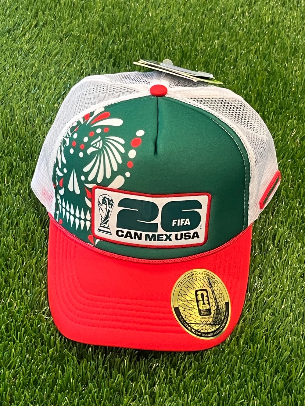 FIFA World Cup 2026 Foam Trucker Hat Black Snapback NWT Licensed - Mexico Design